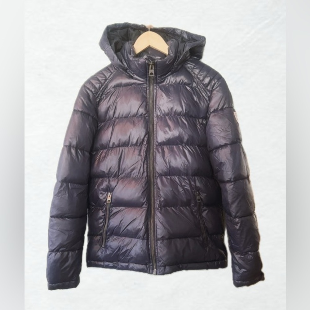 Guess Navy Blue Puffer Jacket